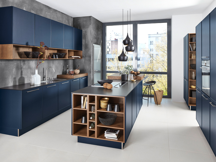 Blaue Küche